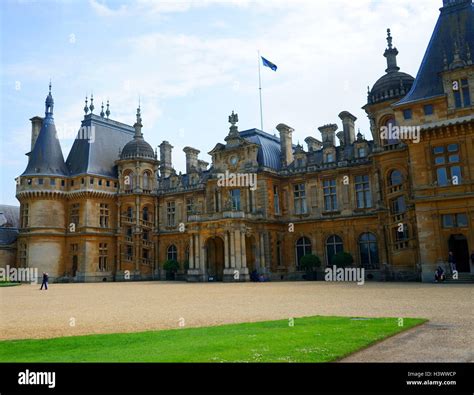 Exterior Of Waddesdon Manor A Country House In The Village Of