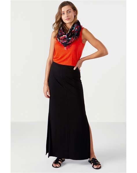 Black Jersey Maxi Skirt Pure Collection
