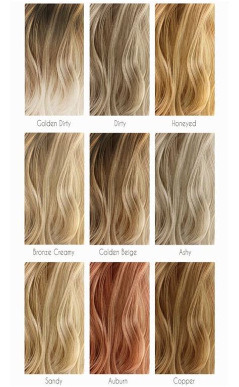Hair Chart Hair Color Chart Balayage Color Blonde Balayage Blonde
