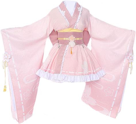 Ullaa My Hero Academia Uraraka Ochako Cosplay Costume Lovely Pink Kimono Uniform Litte Hero
