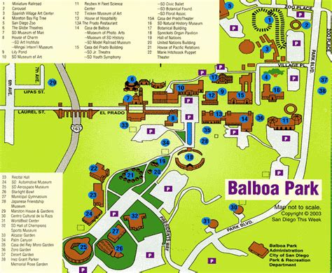 Balboa Park San Diego Map