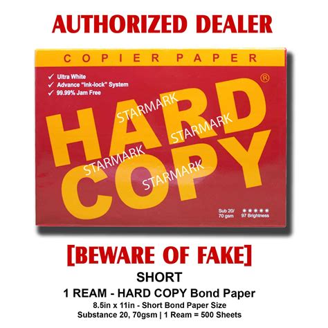 Hard Copy Bond Paper Short Bond Papers 85x11 Inches Substance 20