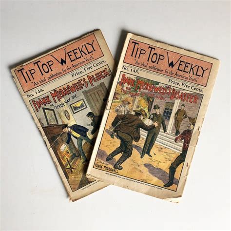 Tip Top Weekly Magazine From Antique Pulp Fiction Frank Etsy Uk