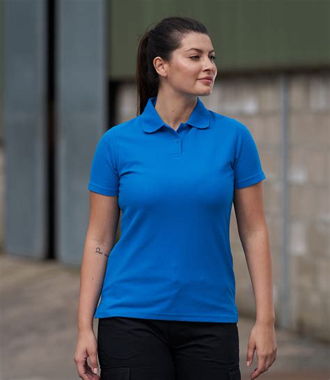 They were used by polo players originally in india in 1859 and in great britain during the 1920s. RX101F - PRO RTX Ladies Pro Piqué Polo Shirt