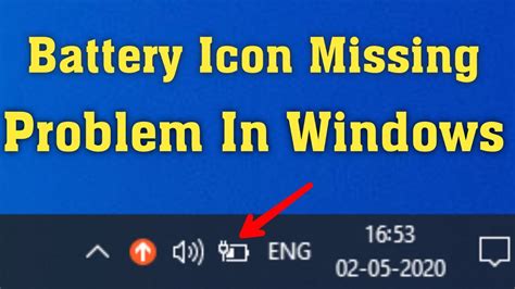 Fix Battery Icon Not Showing In Taskbar Windows 7810 Battery Icon
