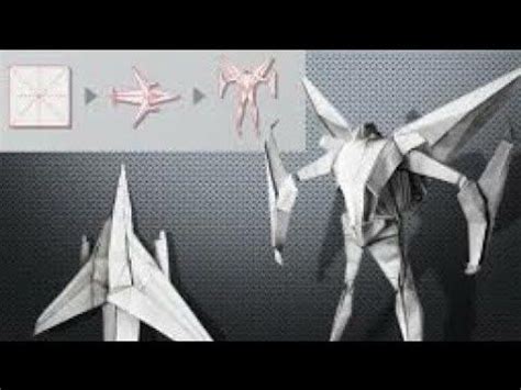 How To Make Transforming Decepticon Starscream Origami Transformer