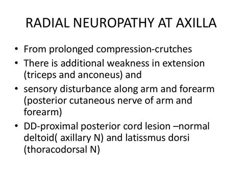 Radial Neuropathy And Electrophysiology