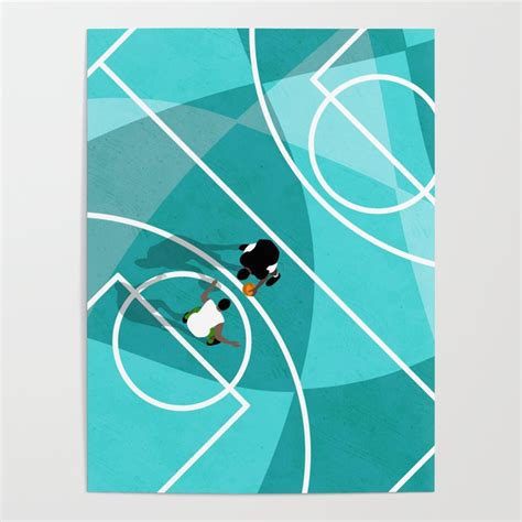 Street Basketball Court From Above Poster By From Above Society6