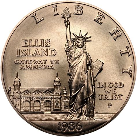 Usa Silver Dollar Statue Of Liberty Centennial 1986 Coin Value Km