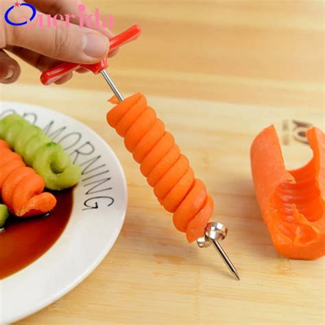 Fruit Vegetable Manual Spiral Cucumber Carrot Twist Stainless Steel