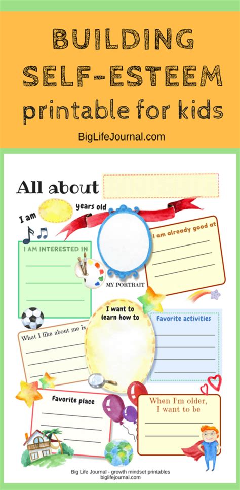 A Free Printable For Kids Which Helps Build Their Self Esteem It Helps