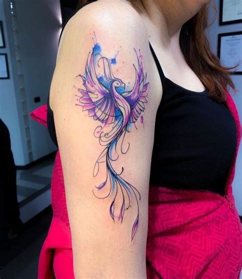 47 Vintage Phoenix Tattoo Design Ideas For Women In 2020 Phoenix Bird