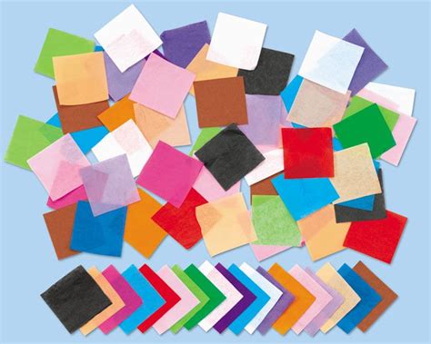 Tissue Paper Squares Construction Paper Art Paper Crafts Art And