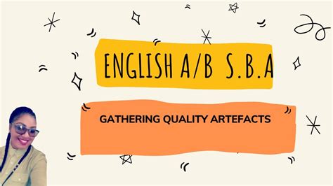 English A Sba Gathering Quality Artefacts Youtube