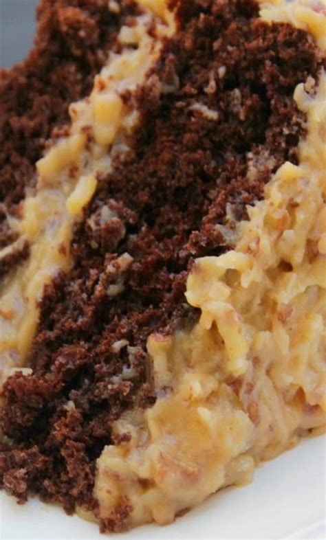 The german chocolate flavor of the cake layers, when paired with the coconut and pecan. Best Ever German Chocolate Cake | Recipe | Desserts, Cake ...