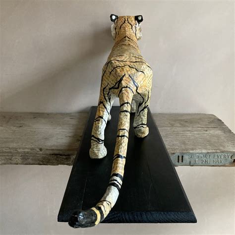 Escultura de tigre papier maché 2 Etsy
