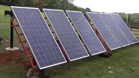 • diy solar install part 7 : DIY - Solar Panels Meet Cattle Panels - YouTube