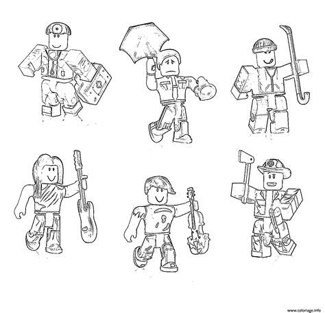 Coloriage Roblox Characters