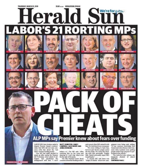 Heraldsun Herald Sun Australia Front Page For February