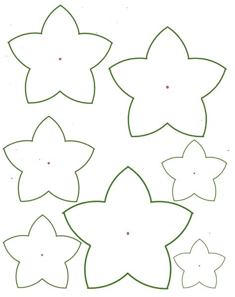 5 Best Images Of 3d Petals Flowers Templates Printables