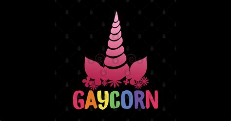 LGBT Gay Pride Month Gaycorn Unicorn Lgbtq Sticker TeePublic