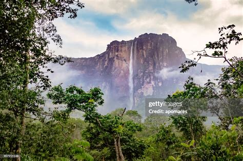 Angel Falls Canaima National Park Venezuela High Res Stock Photo