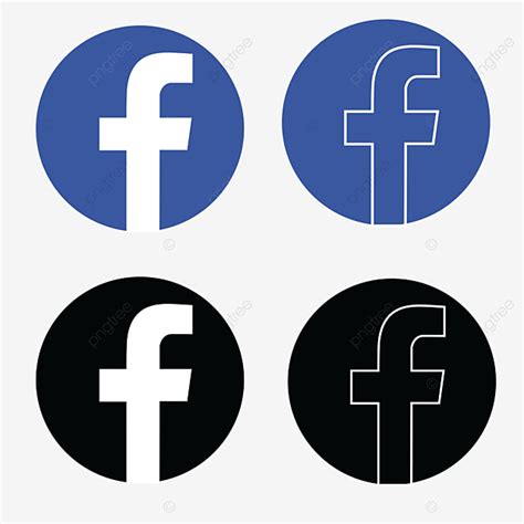 Logo Facebook Clipart Png Vector Elemento Descarga Gratuita De