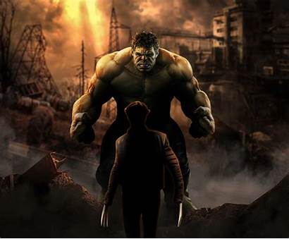 Hulk Wolverine Vs 4k Wallpapers Resolution Superheroes