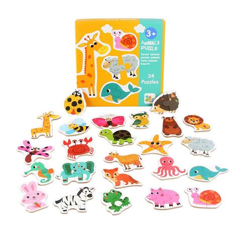 Buy Little Bado Animals Big Piece Puzzles For A Toddlers Kids Ages 2 3