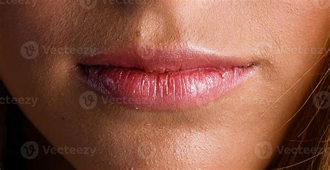 Beautiful Perfect Lips Sexy Mouth Close Up Beauty Young Woman Lips