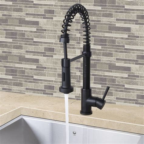 Buy the moen 7864evbls black stainless steel direct. Edison Pull Down Single Handle Kitchen Faucet | Pull out ...