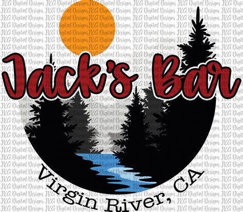 Virgin River Jacks Bar Sublimation Design Digital Descargar 5 Etsy