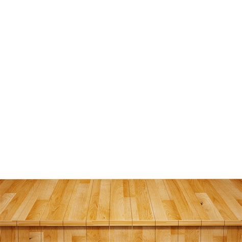 Wooden Table Foreground Wood Table Top Front View 3d Render Isolated