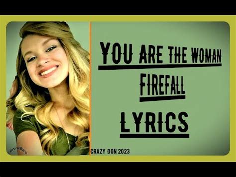 Firefall You Are The Woman Lyrics Youtube