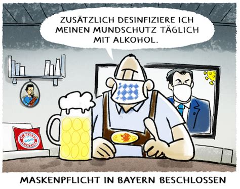 Maskenpflicht-Bayern By markus-grolik | Politics Cartoon ...