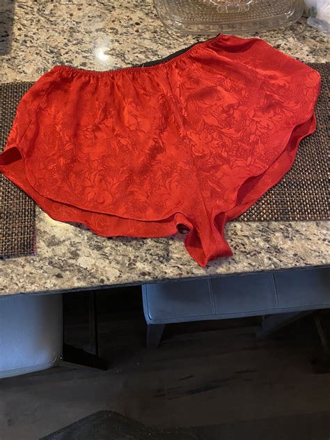 Vintage Lingerie French Knickers Red Gem