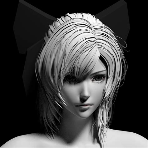 Anime Girl Head 3d Model Maya Files Free Download Cadnav
