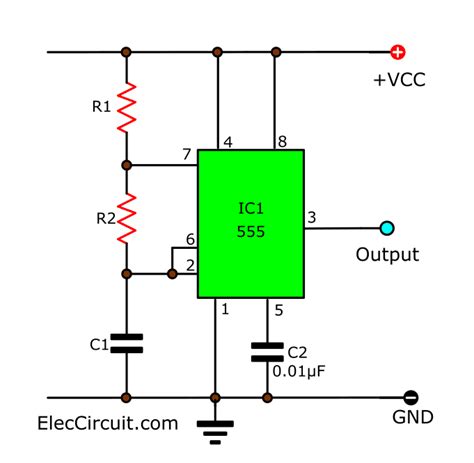 How Does Ne Timer Circuit Work Datasheet Pinout Eleccircuit Com