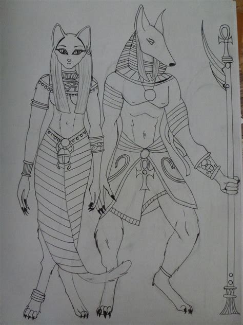 Bastet And Anubis By Auracolor On Deviantart