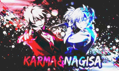 If there is no picture in this collection that you like, also look at other collections of backgrounds on our site. Karma and Nagisa by Greatace07 on DeviantArt