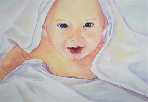 Custom Parent And Child Watercolor Portrait Painting Watercolor Art