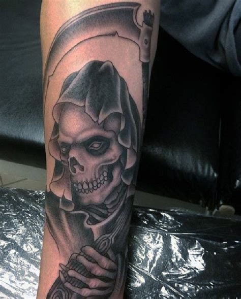 50 Sensenmann Tätowierung Designs Grim Reaper Tattoo Reaper Tattoo
