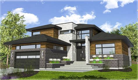 Attractive Contemporary House Plan 90308pd Architectural Designs