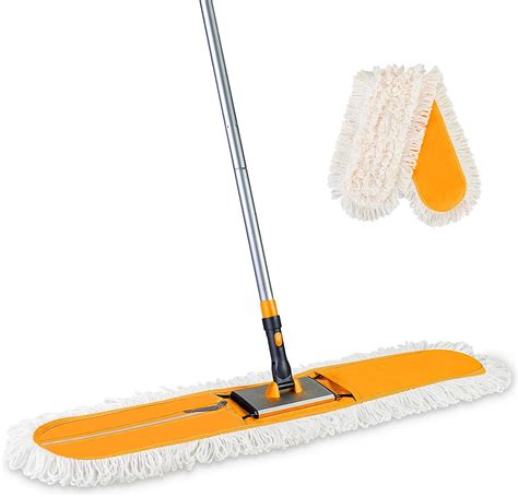 Eyliden Commercial Industrial Cotton Dust Mop With 59” Long Handle For