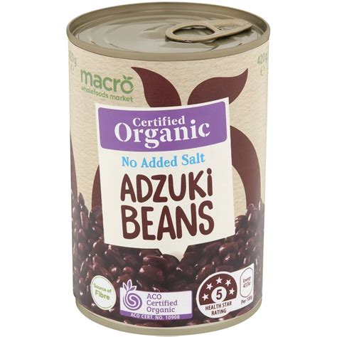 macro organic adzuki beans 420g woolworths