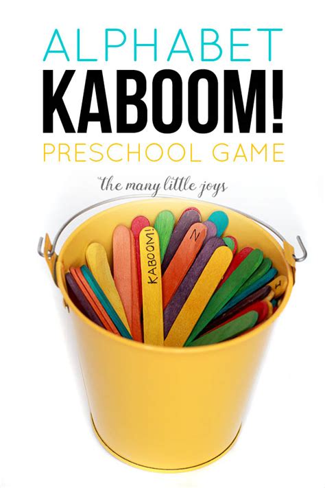 Alphabet Kaboom A Simply Brilliant Preschool Game The Many Little Joys