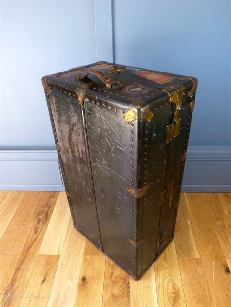 Antiques Atlas Large Steamer Shipping Trunk