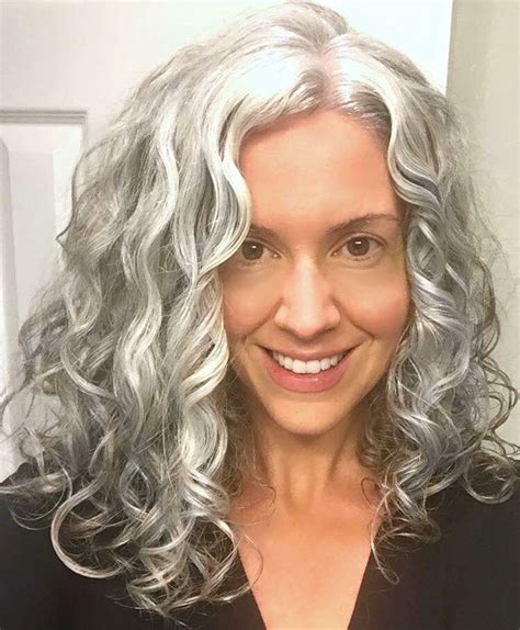 Image Result For Pictures Of Curly Gray Hair Grey Curly Hair Long