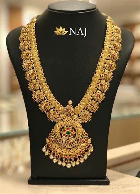 21 Most Beautiful Traditional Gold Necklace And Haram Designs • South India Jewels Gold