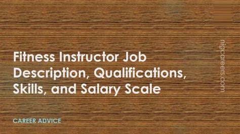 Fitness Instructor Job Description Skills And Salary